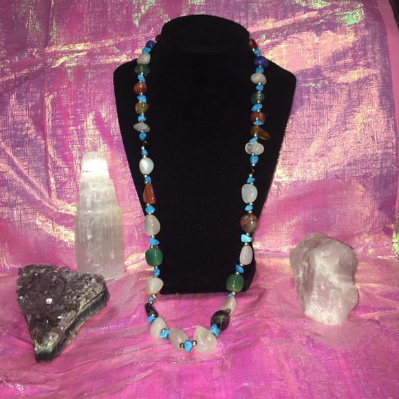 Sold! Multi-colored Gemstone ๐ Necklace - Picture 2 of 6
